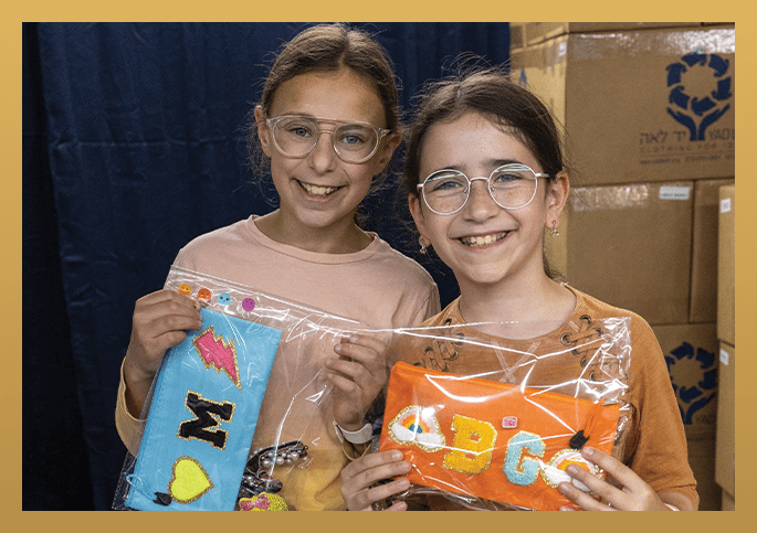 Pack and create gifts for families in need